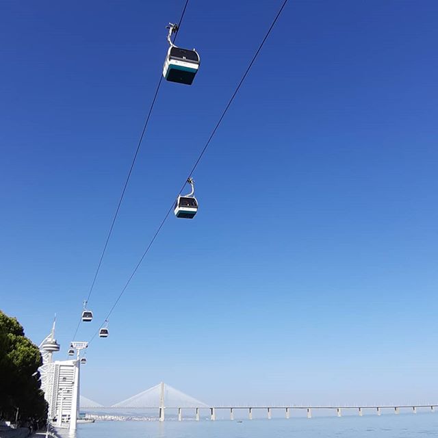 imagem do teleférico do Parque das Nações em Lisboa